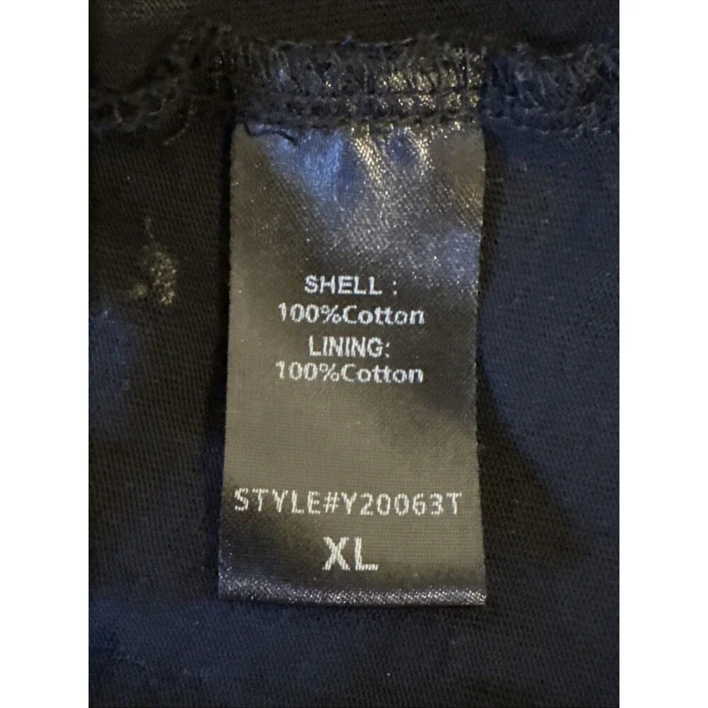 Tuckernuck Hutton Polo Dress XL Black Red Green Cotton Short Sleeve Pockets